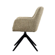 Eetkamerstoel Tara Stof Beige 62.5x58x88.5 cm-Eetkamerstoelen-Livingfurn