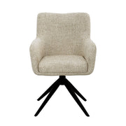 Eetkamerstoel Tara Stof Sand 62.5x58x88.5 cm-Eetkamerstoelen-Livingfurn