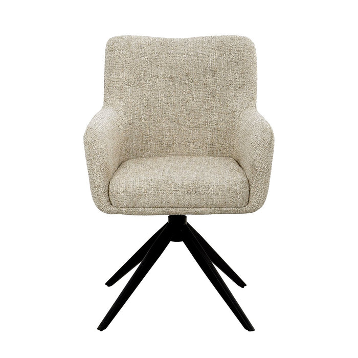 Eetkamerstoel Tara Stof Sand-Eetkamerstoelen-Livingfurn