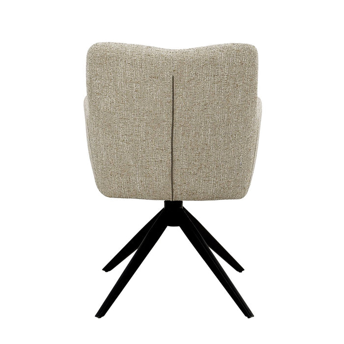 Eetkamerstoel Tara Stof Sand-Eetkamerstoelen-Livingfurn