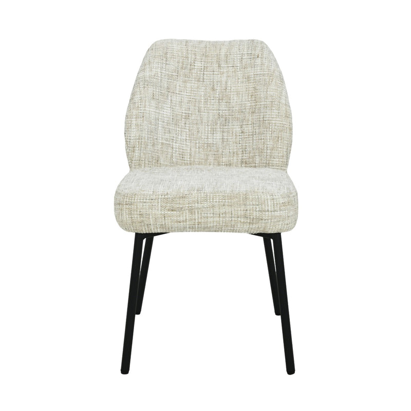 Eetkamerstoel Tess Crème 48 cm 48x63x83 cm-Eetkamerstoelen-Livingfurn