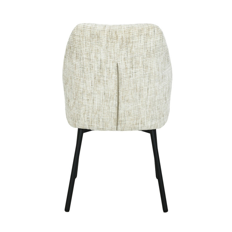Eetkamerstoel Tess Crème 48 cm 48x63x83 cm-Eetkamerstoelen-Livingfurn