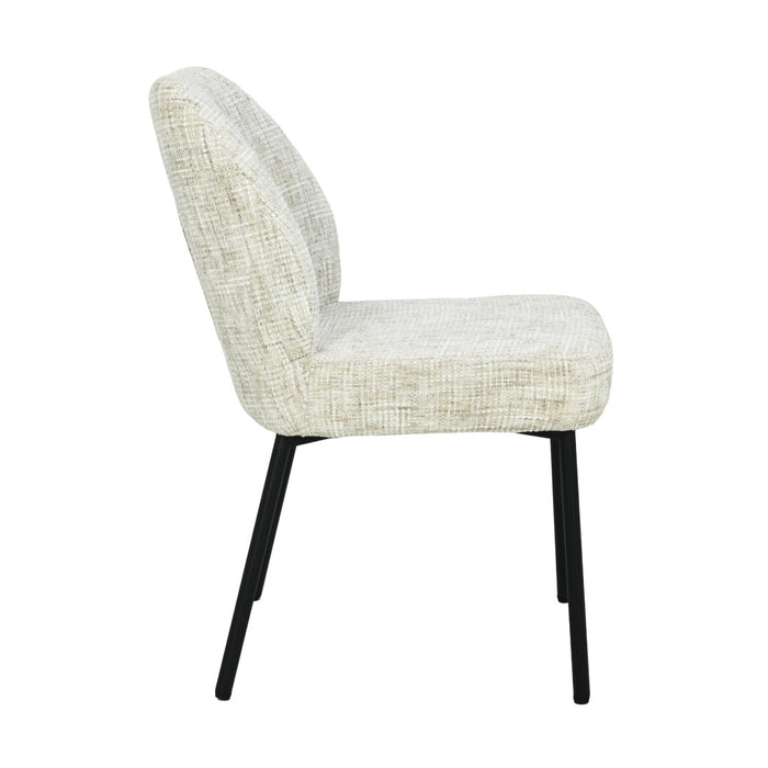 Eetkamerstoel Tess Crème 48 cm-Eetkamerstoelen-Livingfurn