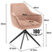 Eetkamerstoel Thomas Roze 60 cm-Eetkamerstoelen-Livingfurn