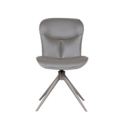 Eetkamerstoel Thorben Forest Microvezel Taupe Metalen Frame-Eetkamerstoelen-LABEL51