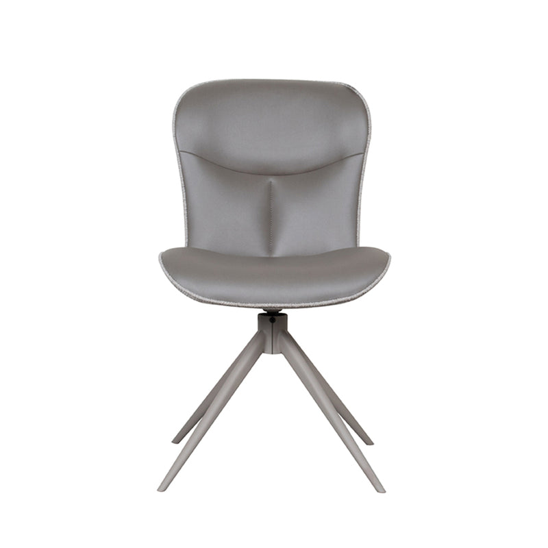 Eetkamerstoel Thorben Forest Microvezel Taupe Metalen Frame-Eetkamerstoelen-LABEL51