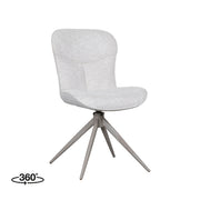 Eetkamerstoel Thorben Naturel Canyon Taupe Metalen Frame-Eetkamerstoelen-LABEL51