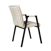 Eetkamerstoel Tivoli Bull Beige Met armleuning 52x56x88 cm-Eetkamerstoelen-Starfurn
