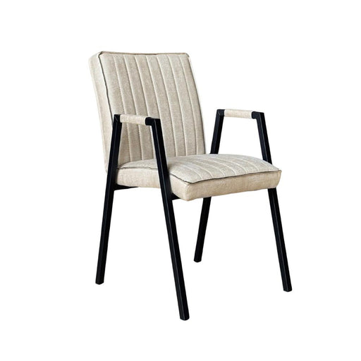 Eetkamerstoel Tivoli Bull Beige Met armleuning 52x56x88 cm-Eetkamerstoelen-Starfurn