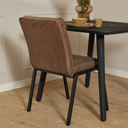 Eetkamerstoel Tivoli Bull Bruin 52x56x88 cm-Eetkamerstoelen-Starfurn