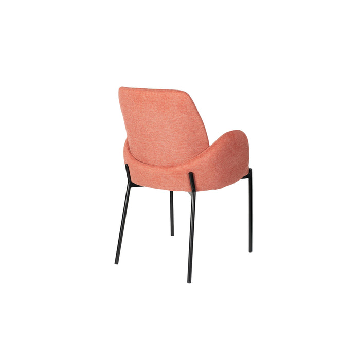 Eetkamerstoel Tjarda Old Polyester Roze 60x57 cm-Eetkamerstoelen-Creating Home