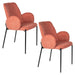 Eetkamerstoel Tjarda Old Polyester Roze 60x57 cm-Fauteuils-Creating Home