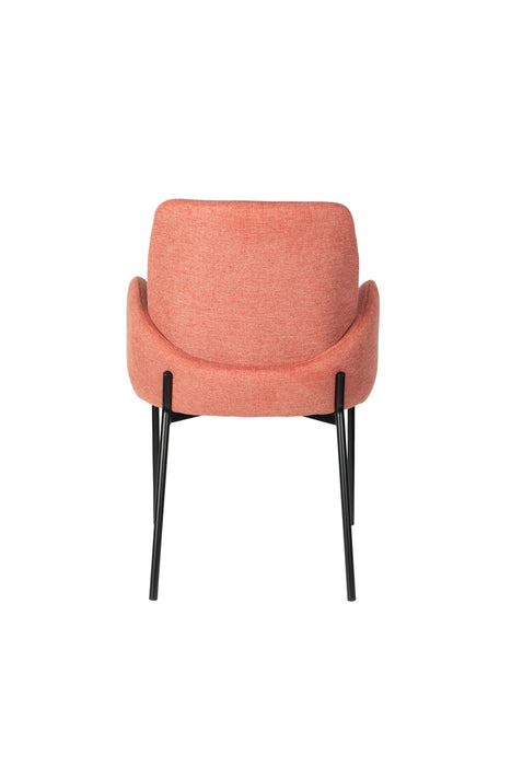 Eetkamerstoel Tjarda Old Polyester Roze 60x57 cm-Fauteuils-Creating Home