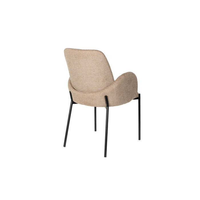 Eetkamerstoel Tjarda Polyester Bruin 60x57 cm-Eetkamerstoelen-Creating Home