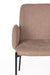 Eetkamerstoel Tjarda Polyester Bruin 60x57 cm-Fauteuils-Creating Home