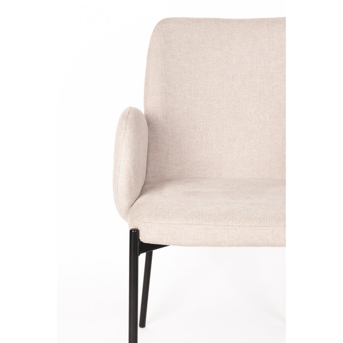 Eetkamerstoel Tjarda Polyester Taupe 60x57 cm-Eetkamerstoelen-Creating Home
