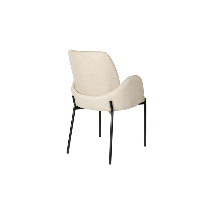 Eetkamerstoel Tjarda Polyester Taupe 60x57 cm-Eetkamerstoelen-Creating Home