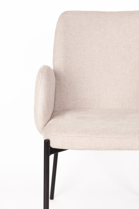 Eetkamerstoel Tjarda Polyester Taupe 60x57 cm-Eetkamerstoelen-Creating Home