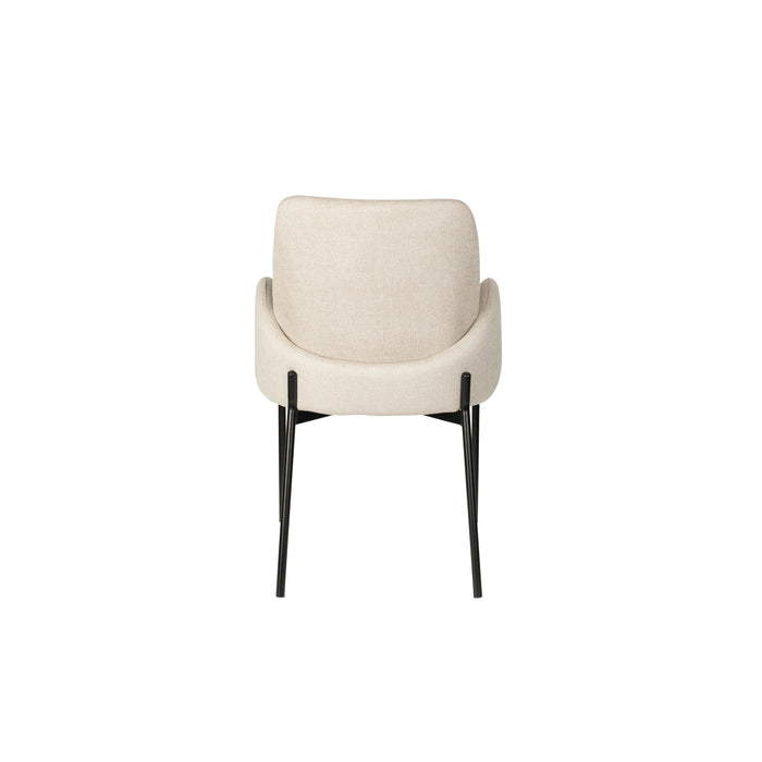 Eetkamerstoel Tjarda Polyester Taupe 60x57 cm-Fauteuils-Creating Home