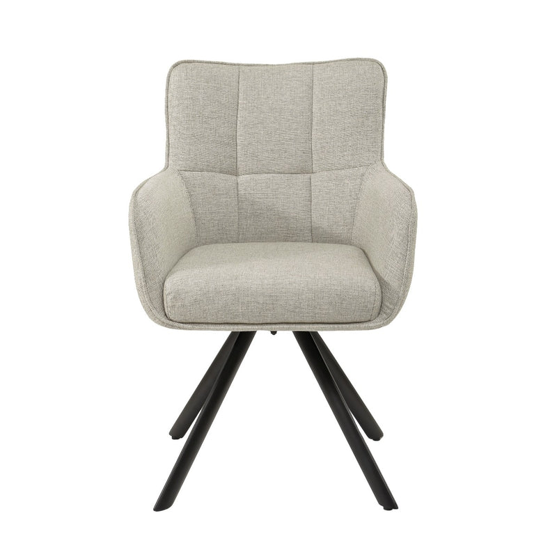 Eetkamerstoel Tori Beige Draaibaar 62 cm 62x60x89.5 cm-Eetkamerstoelen-Livingfurn