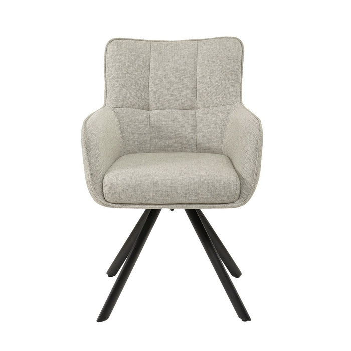 Eetkamerstoel Tori Beige Draaibaar 62 cm 62x60x89.5 cm-Eetkamerstoelen-Livingfurn