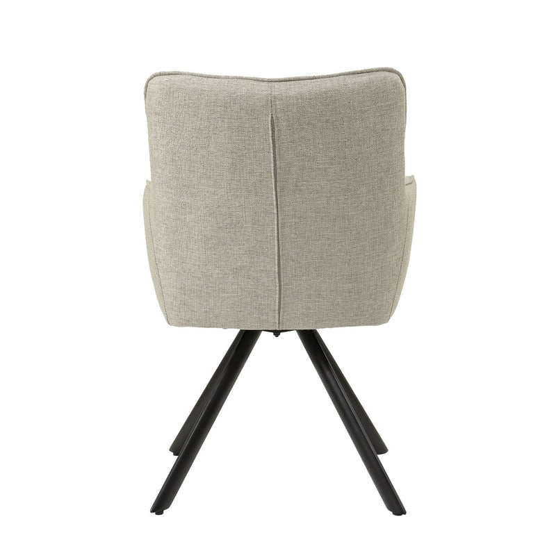 Eetkamerstoel Tori Beige Draaibaar 62 cm 62x60x89.5 cm-Eetkamerstoelen-Livingfurn