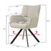 Eetkamerstoel Tori Beige Draaibaar 62 cm 62x60x89.5 cm-Eetkamerstoelen-Livingfurn