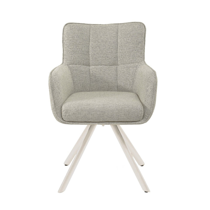 Eetkamerstoel Tori Natural Beige Draaibaar 62 cm 62x60x89.5 cm-Eetkamerstoelen-Livingfurn