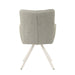 Eetkamerstoel Tori Natural Beige Draaibaar 62 cm 62x60x89.5 cm-Eetkamerstoelen-Livingfurn