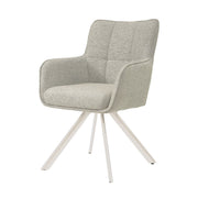 Eetkamerstoel Tori Natural Beige Draaibaar 62 cm 62x60x89.5 cm-Eetkamerstoelen-Livingfurn