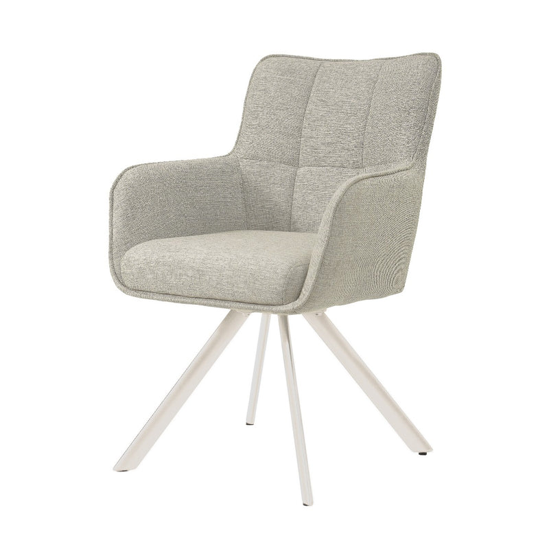 Eetkamerstoel Tori Natural Beige Draaibaar 62 cm 62x60x89.5 cm-Eetkamerstoelen-Livingfurn