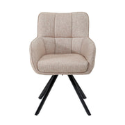 Eetkamerstoel Tori Roze Draaibaar 62 cm 62x60x89.5 cm-Eetkamerstoelen-Livingfurn