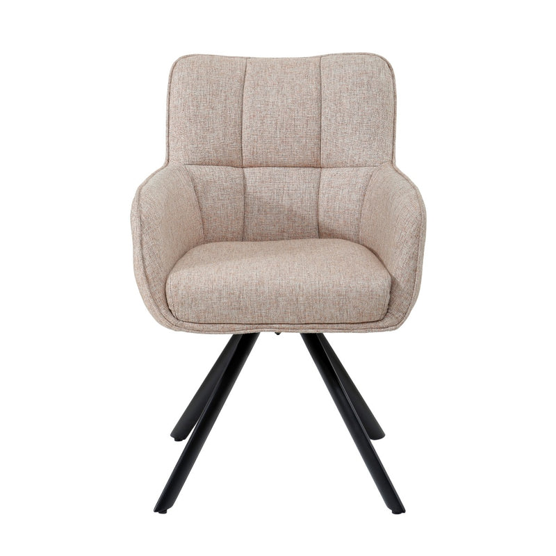 Eetkamerstoel Tori Roze Draaibaar 62 cm 62x60x89.5 cm-Eetkamerstoelen-Livingfurn