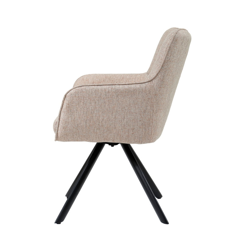 Eetkamerstoel Tori Roze Draaibaar 62 cm 62x60x89.5 cm-Eetkamerstoelen-Livingfurn