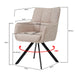 Eetkamerstoel Tori Roze Draaibaar 62 cm 62x60x89.5 cm-Eetkamerstoelen-Livingfurn