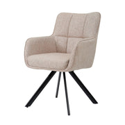 Eetkamerstoel Tori Roze Draaibaar 62 cm 62x60x89.5 cm-Eetkamerstoelen-Livingfurn