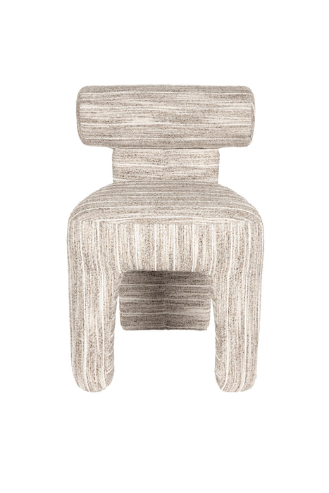 Eetkamerstoel Vana Polyester Beige – productaanzicht