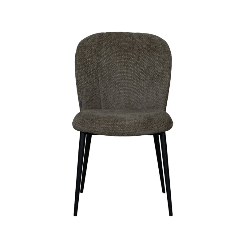 Eetkamerstoel Vino Hunter Elite Zwart Metalen Frame 49x62x85 cm-Eetkamerstoelen-LABEL51