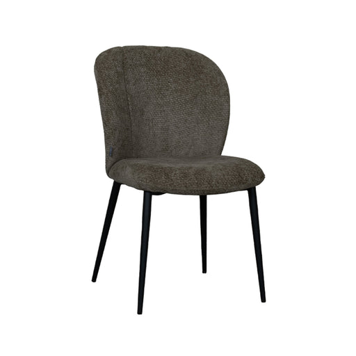 Eetkamerstoel Vino Hunter Elite Zwart Metalen Frame 49x62x85 cm-Eetkamerstoelen-LABEL51