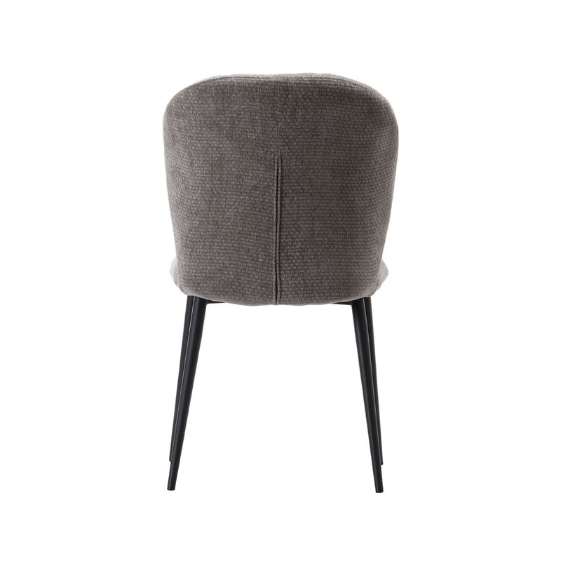 Eetkamerstoel Vino Stone Elite Zwart Metalen Frame 49x62x85 cm-Eetkamerstoelen-LABEL51