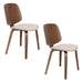 Eetkamerstoel Walden Polyester Beige 55x51 cm