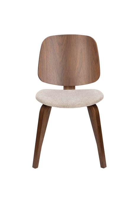 Eetkamerstoel Walden Polyester Beige 55x51 cm-Eetkamerstoelen-Creating Home