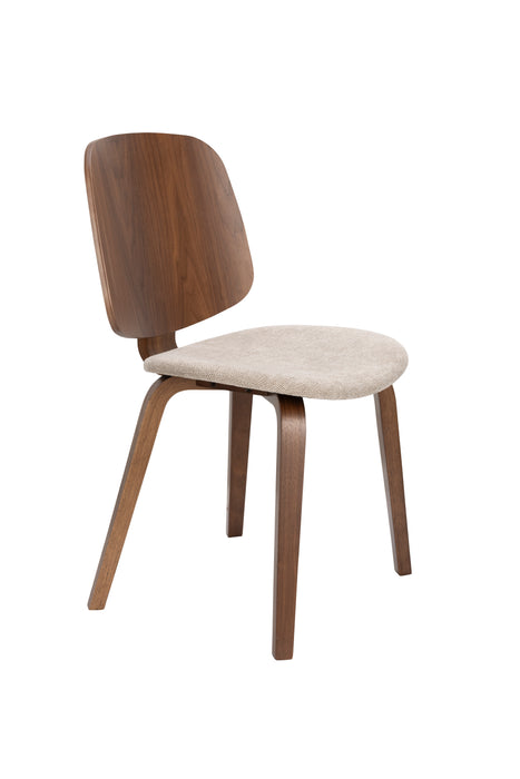 Eetkamerstoel Walden Polyester Beige 55x51 cm-Eetkamerstoelen-Creating Home