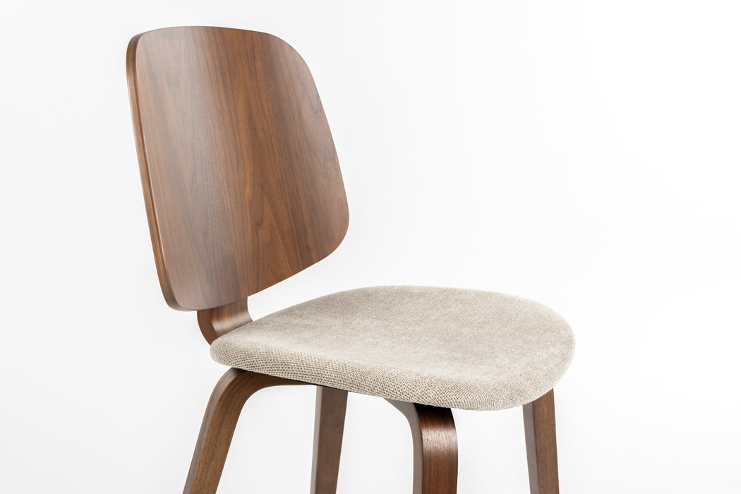 Eetkamerstoel Walden Polyester Beige 55x51 cm-Eetkamerstoelen-Creating Home