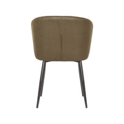 Eetkamerstoel Wave Army Microvezel 58x60x85 cm-Eetkamerstoelen-LABEL51