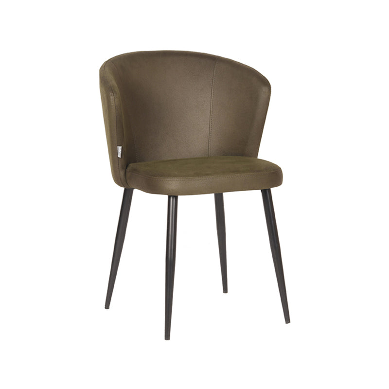 Eetkamerstoel Wave Army Microvezel 58x60x85 cm-Eetkamerstoelen-LABEL51