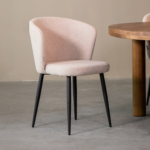 Eetkamerstoel Wave Naturel Boucle 58x60x85 cm-Eetkamerstoelen-LABEL51