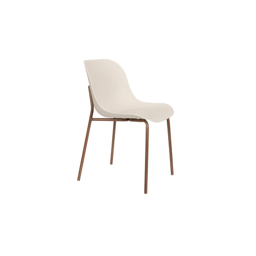 Eetkamerstoel Wheat Polypropyleen Wit 56x48 cm-Fauteuils-Creating Home