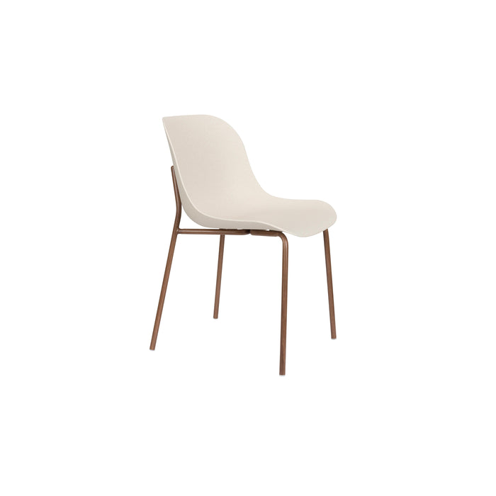 Eetkamerstoel Wheat Polypropyleen Wit 56x48 cm-Fauteuils-Creating Home