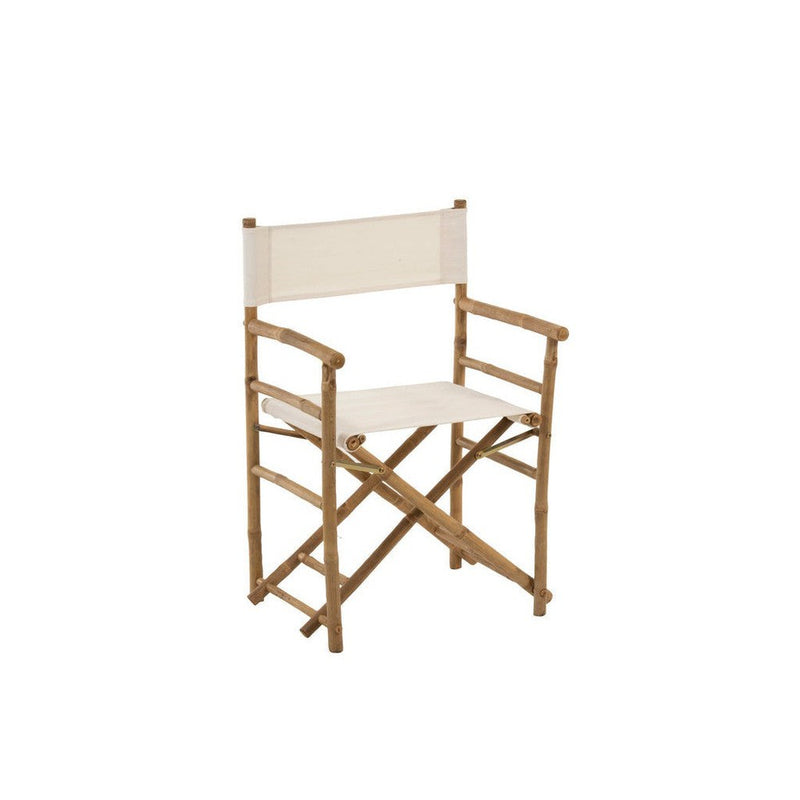 Eetkamerstoel Wit Bamboe 44 cm 44x58x88 cm-Eetkamerstoelen-J-Line
